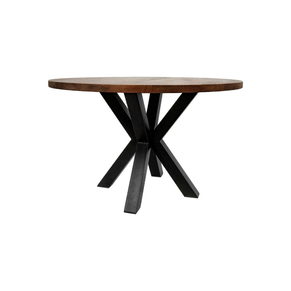 Guľatý jedálenský stôl s doskou z mangového dreva HMS collection ⌀ 130 cm
