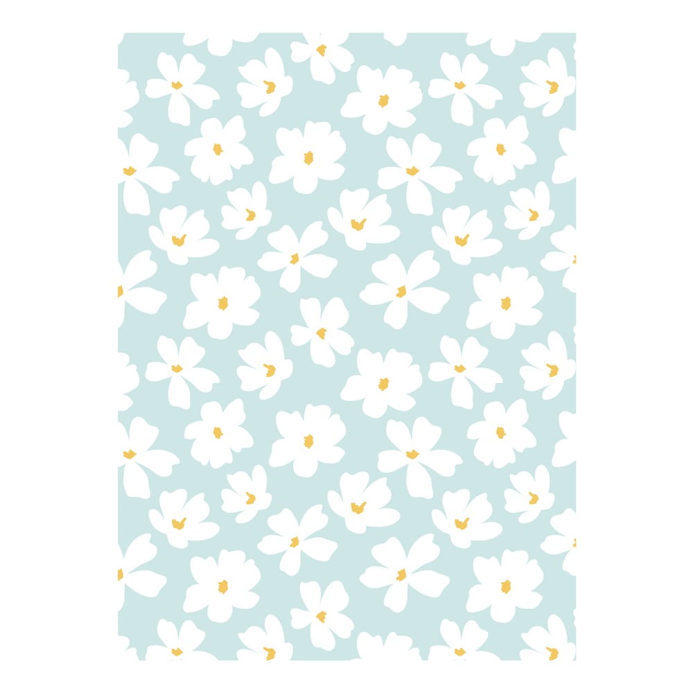 Modro-biely baliaci papier eleanor stuart No 8 Floral