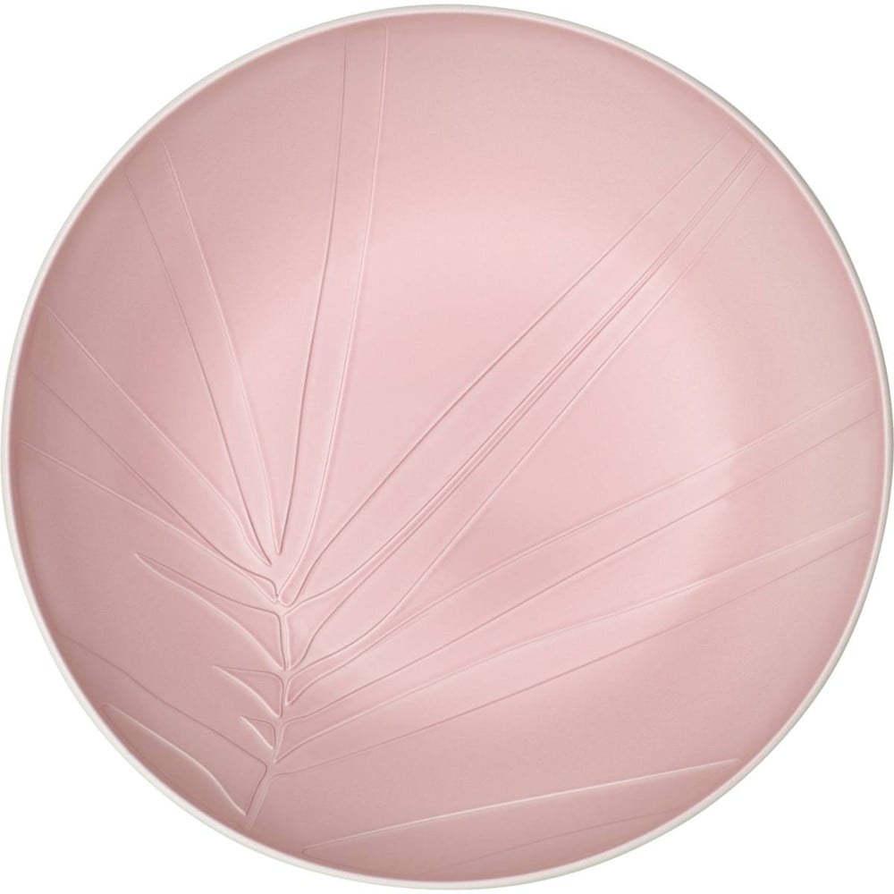 Bielo-ružová porcelánová servírovacia miska Villeroy  Boch Leaf ⌀ 26 cm