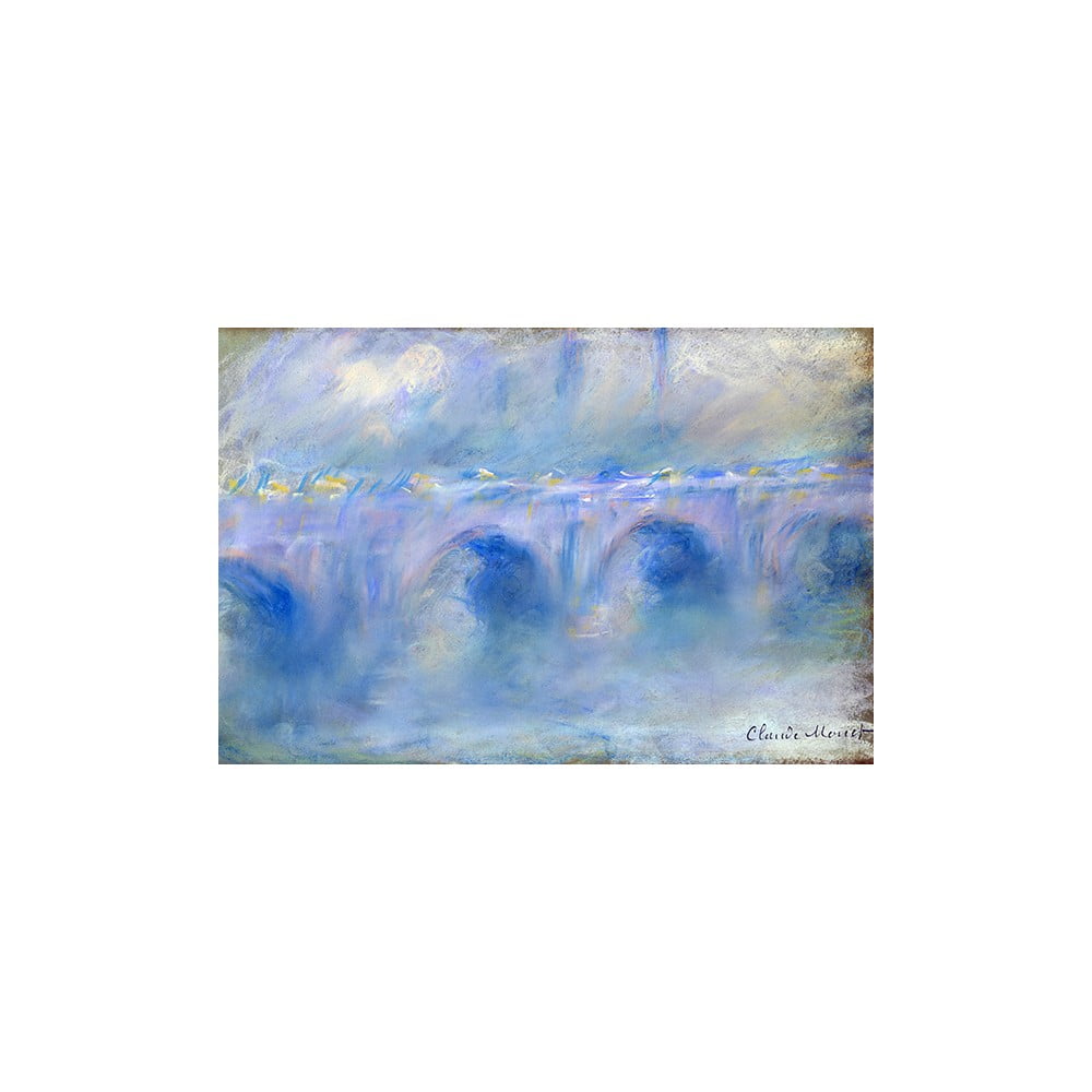 Reprodukcia obrazu Claude Monet - Le Pont de Waterloo 90 × 60 cm
