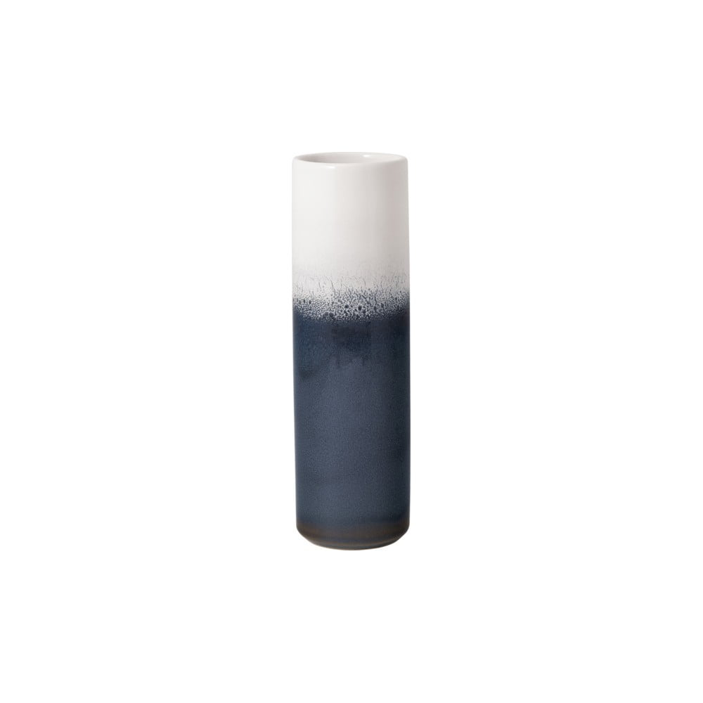 Modro-biela kameninová váza Villeroy  Boch Like Lave výška 25 cm