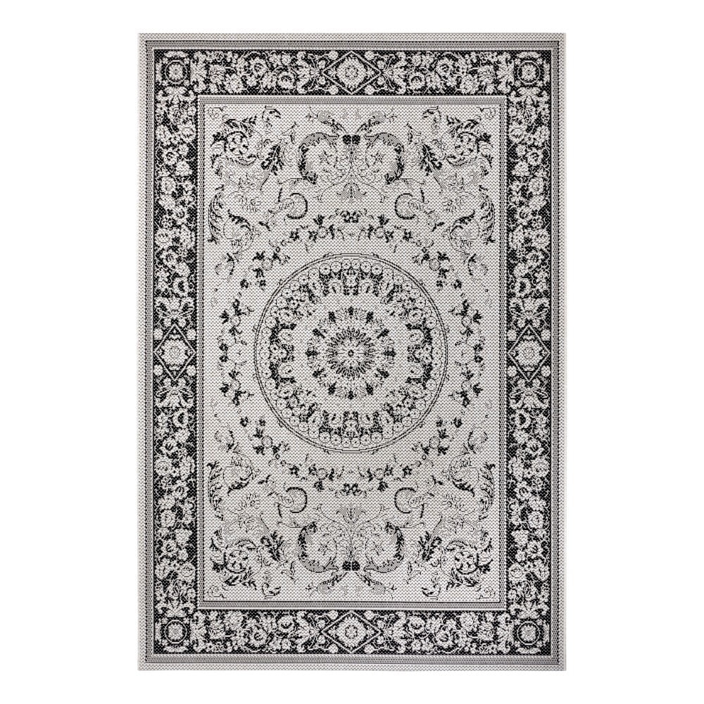 Čierno-béžový vonkajší koberec Ragami Prague 80 x 150 cm