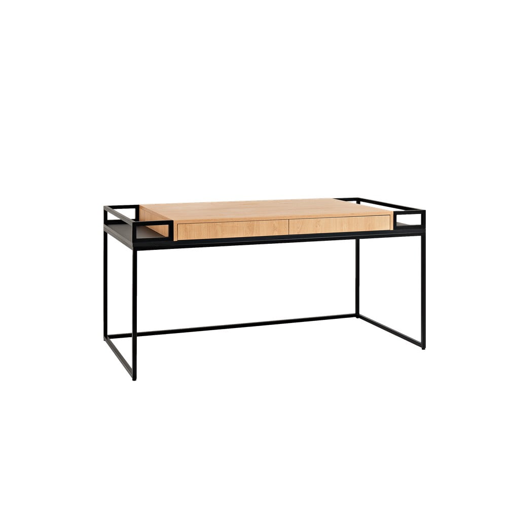 Pracovný stôl s čiernou konštrukciou Custom Form