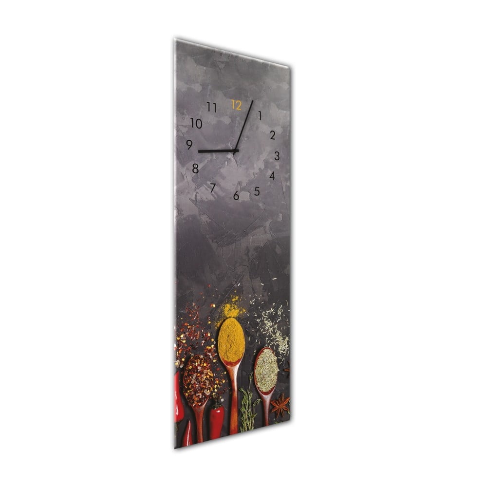 Nástenné hodiny Styler Glassclock Spoons 20 × 60 cm