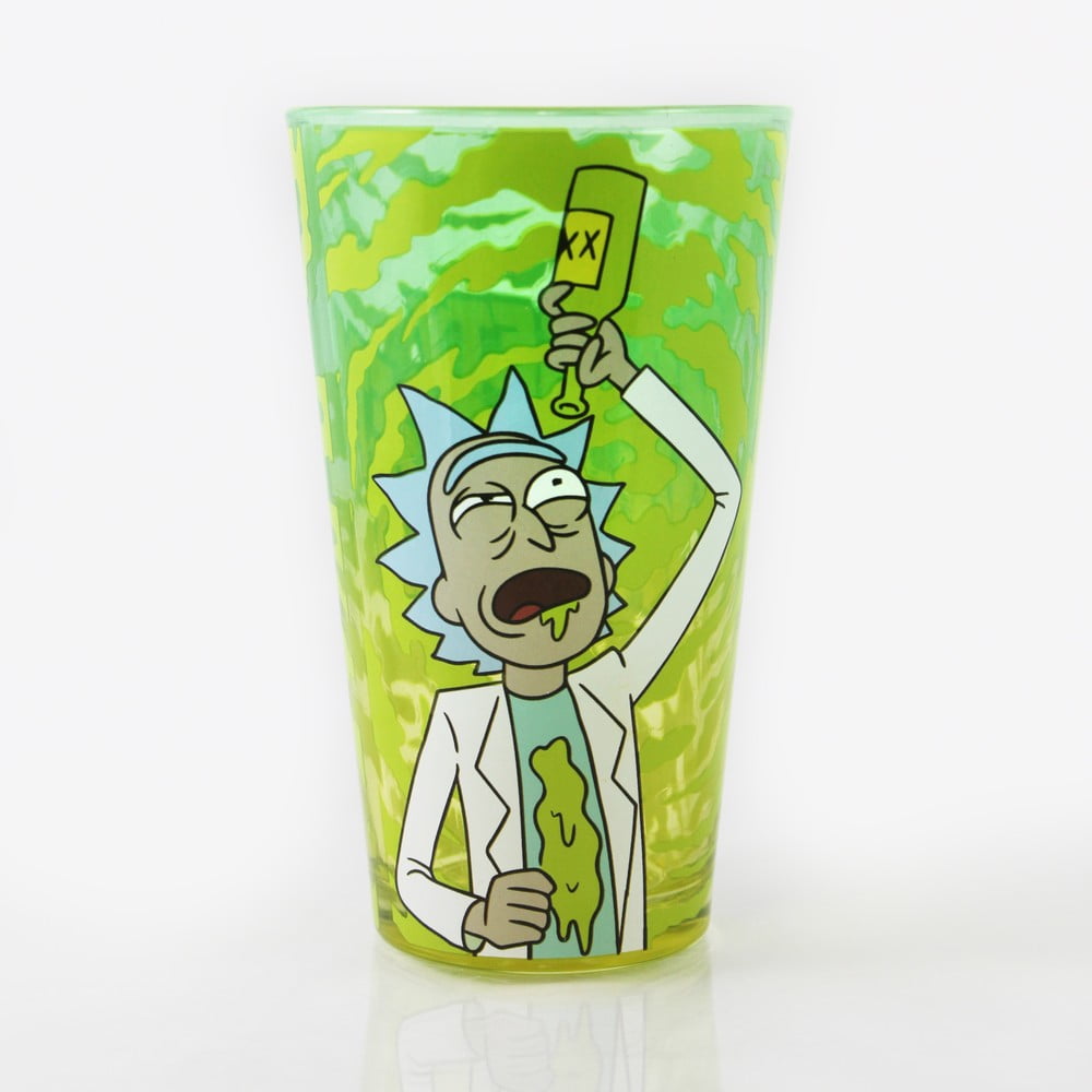 Zelený pohár Big Mouth Inc Rick  Morty Wrecked 470 ml