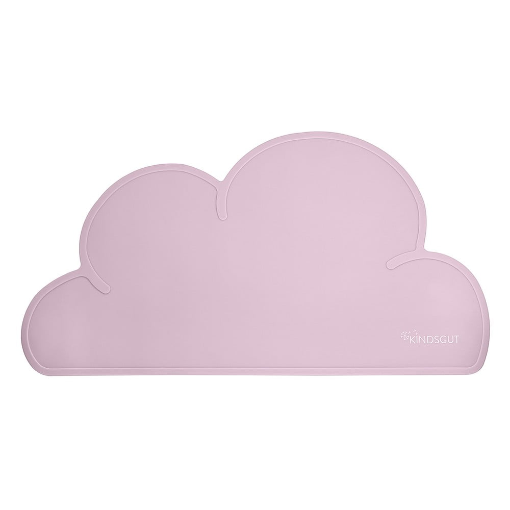 Ružové silikónové prestieranie Kindsgut Cloud 49 x 27 cm