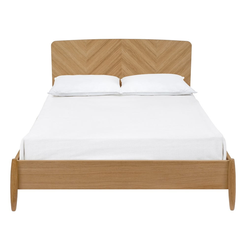 Dvojlôžková posteľ Woodman Farsta Herringbone 140 × 200 cm