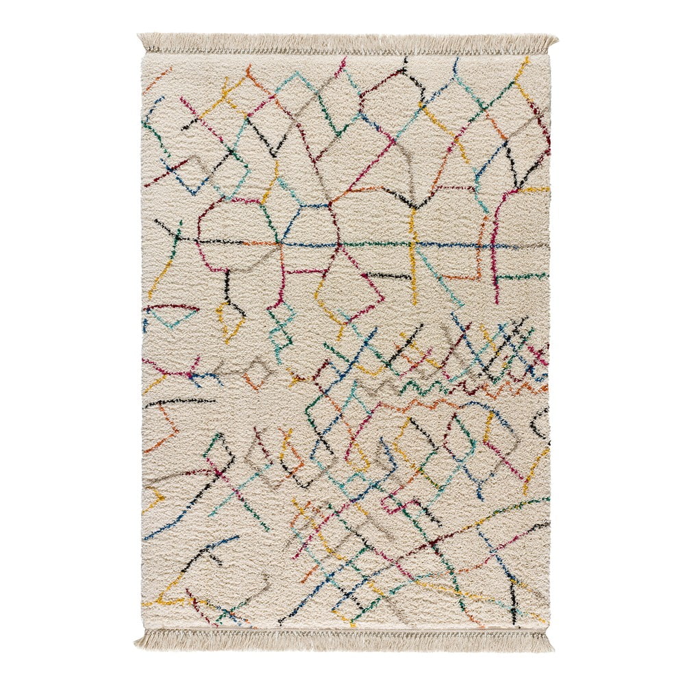Krémovobiely koberec Universal Yveline Multi 80 x 150 cm