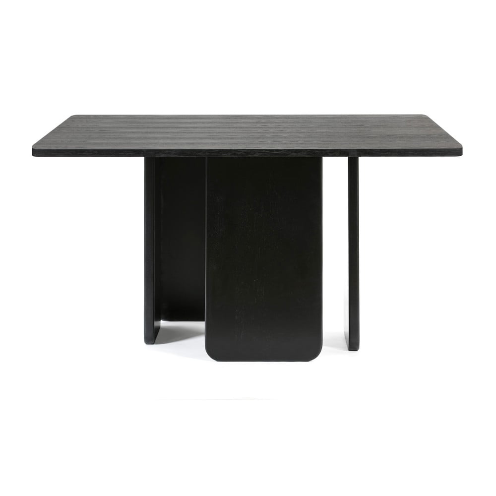 Čierny jedálenský stôl Teulat Arq 137 x 137 cm