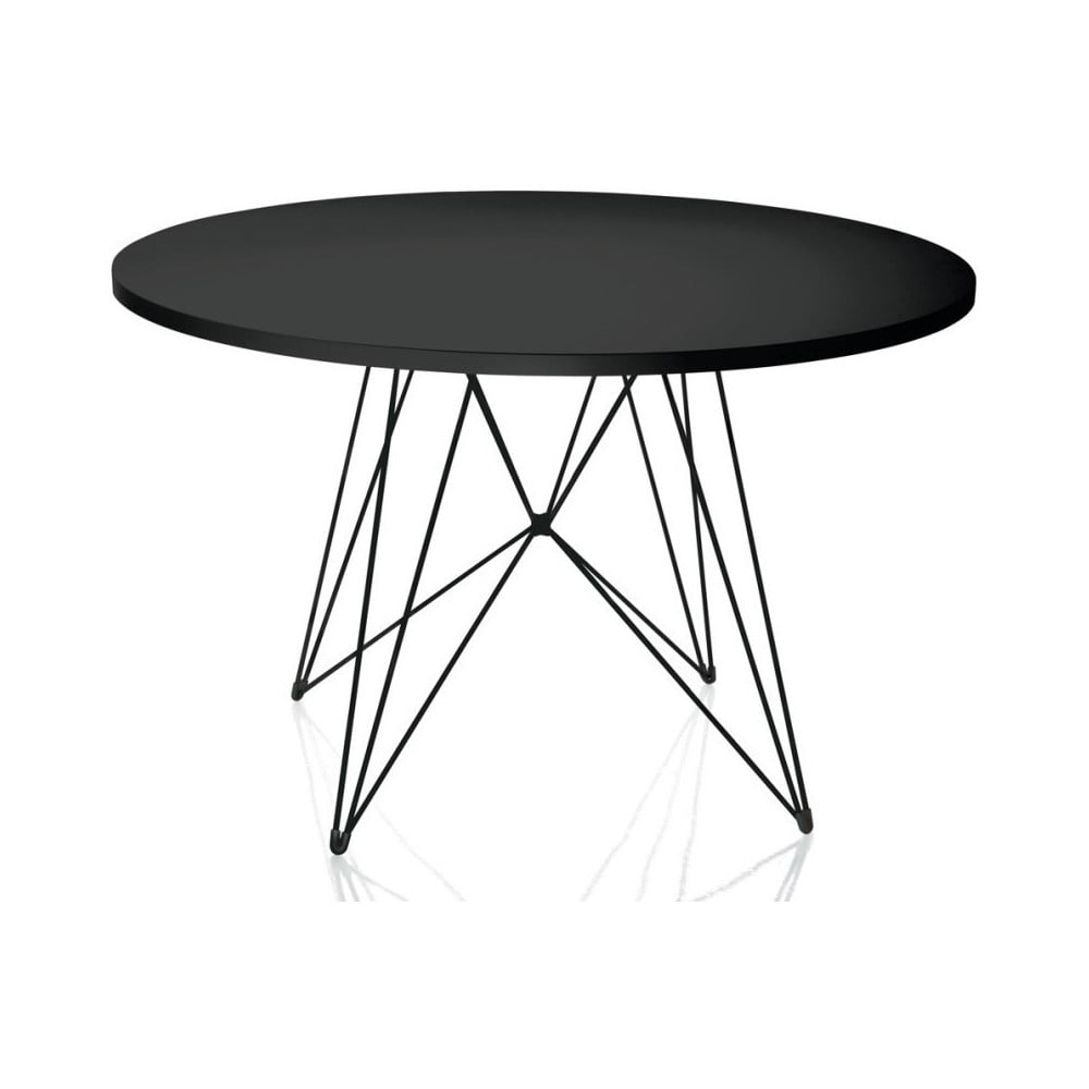 Čierny jedálenský stôl Magis Bella ø 120 cm