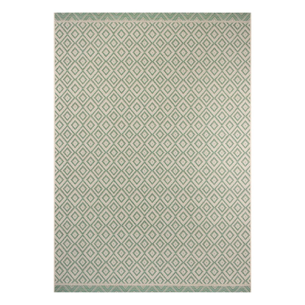 Zeleno-béžový vonkajší koberec Ragami Porto 160 x 230 cm