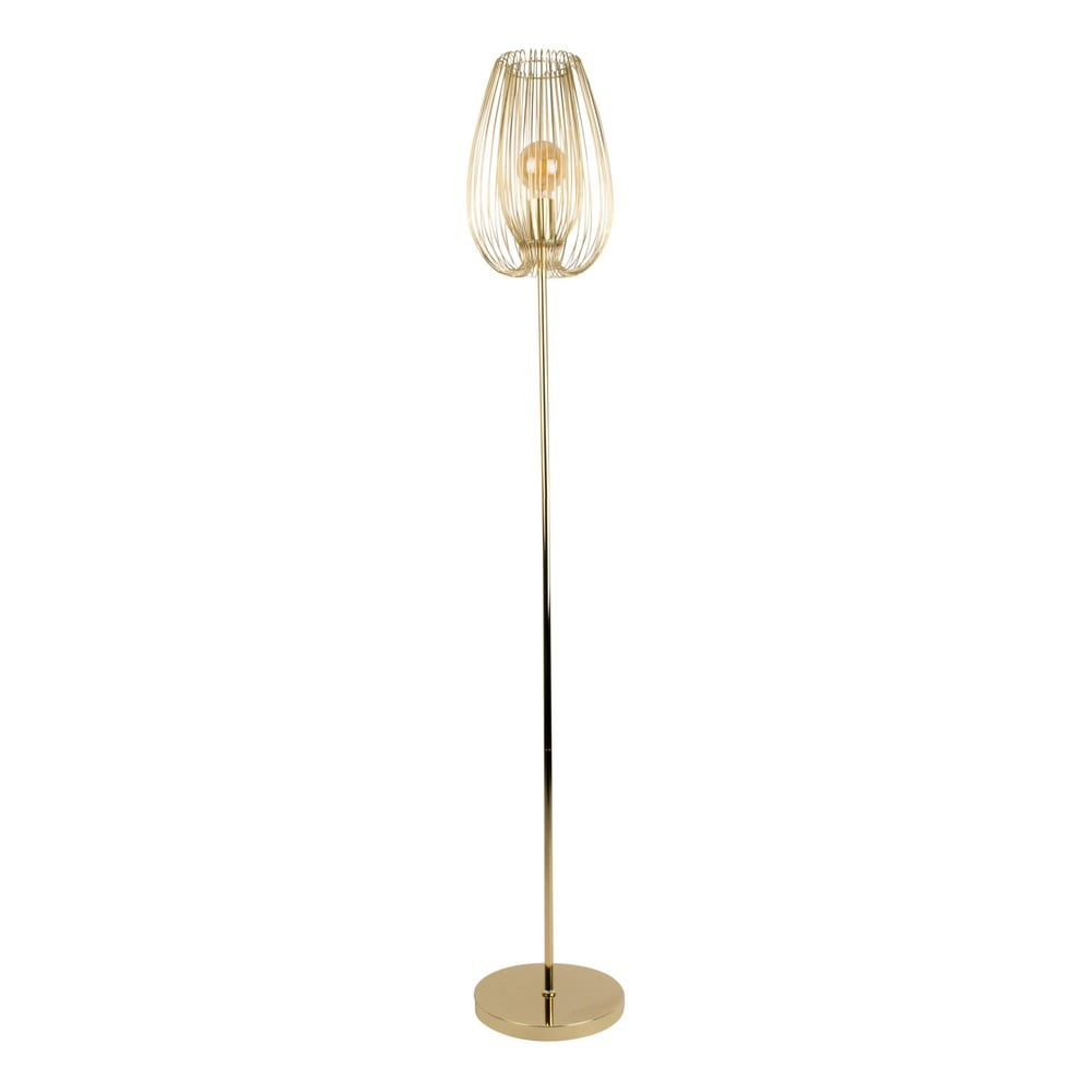 Stojacia lampa v zlatej farbe Leitmotiv Lucid výška 150 cm