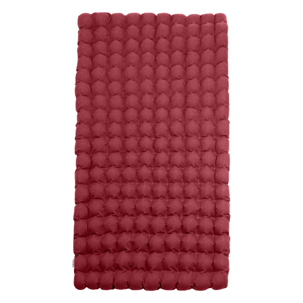 Červený relaxačný masážny matrac Linda Vrňáková Bubbles 110 × 200 cm