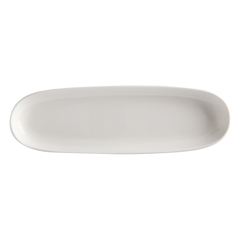 Biely porcelánový servírovací tanier Maxwell  Williams Basic 40 x 125 cm