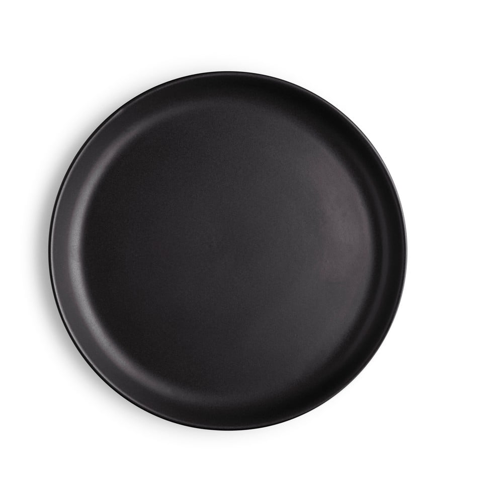 Čierny kameninový tanier Eva Solo Nordic 21 cm