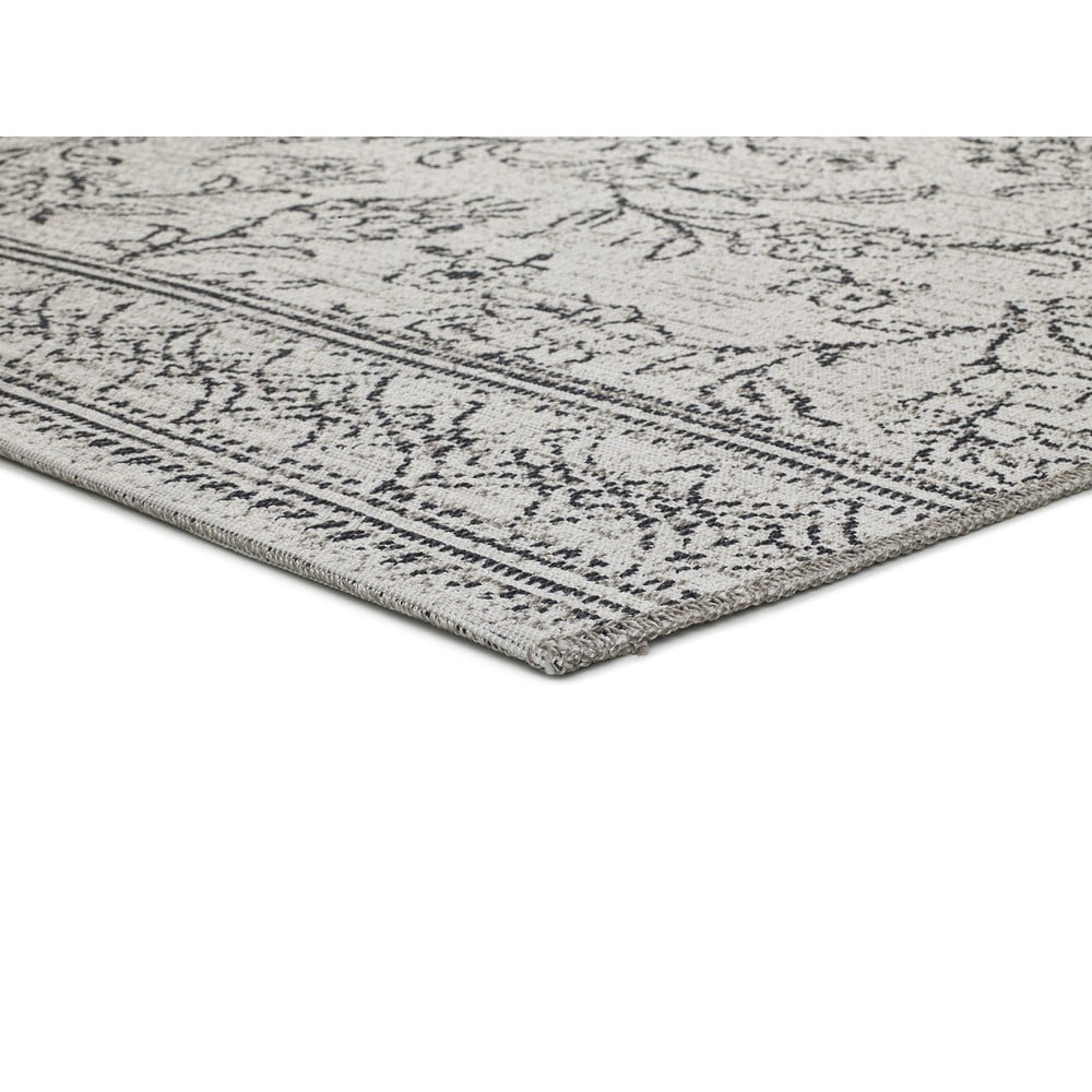Sivý vonkajší koberec Universal Weave Floral 130 x 190 cm