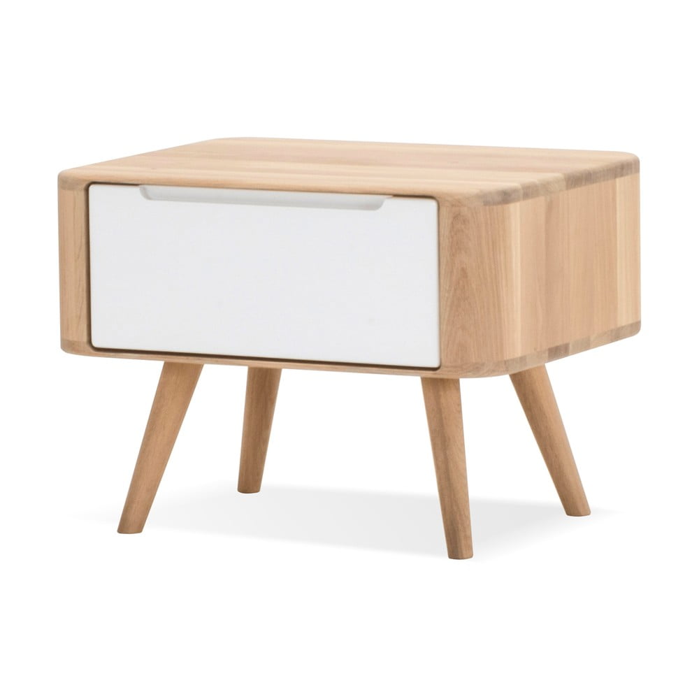 Nočný stolík z dubového dreva Gazzda Ena Two 55 × 42 × 40 cm