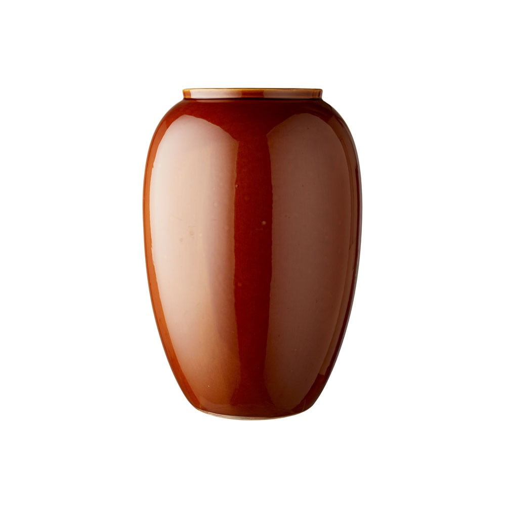 Tmavooranžová kameninová váza Bitz výška 50 cm
