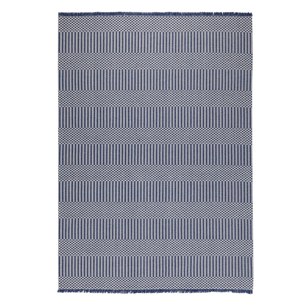 Modrý bavlnený koberec Oyo home Casa 75 x 150 cm