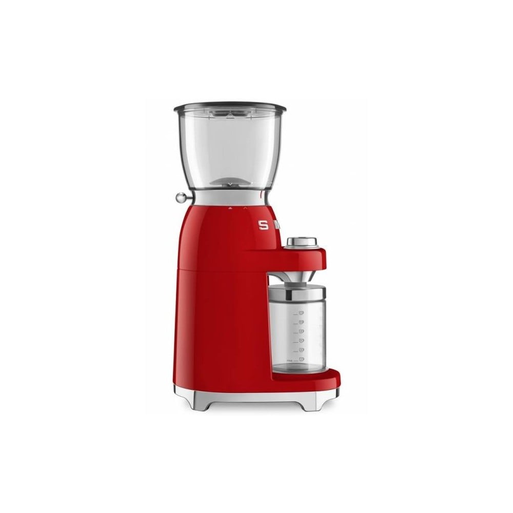 Červený mlynček na kávu SMEG 50s Retro