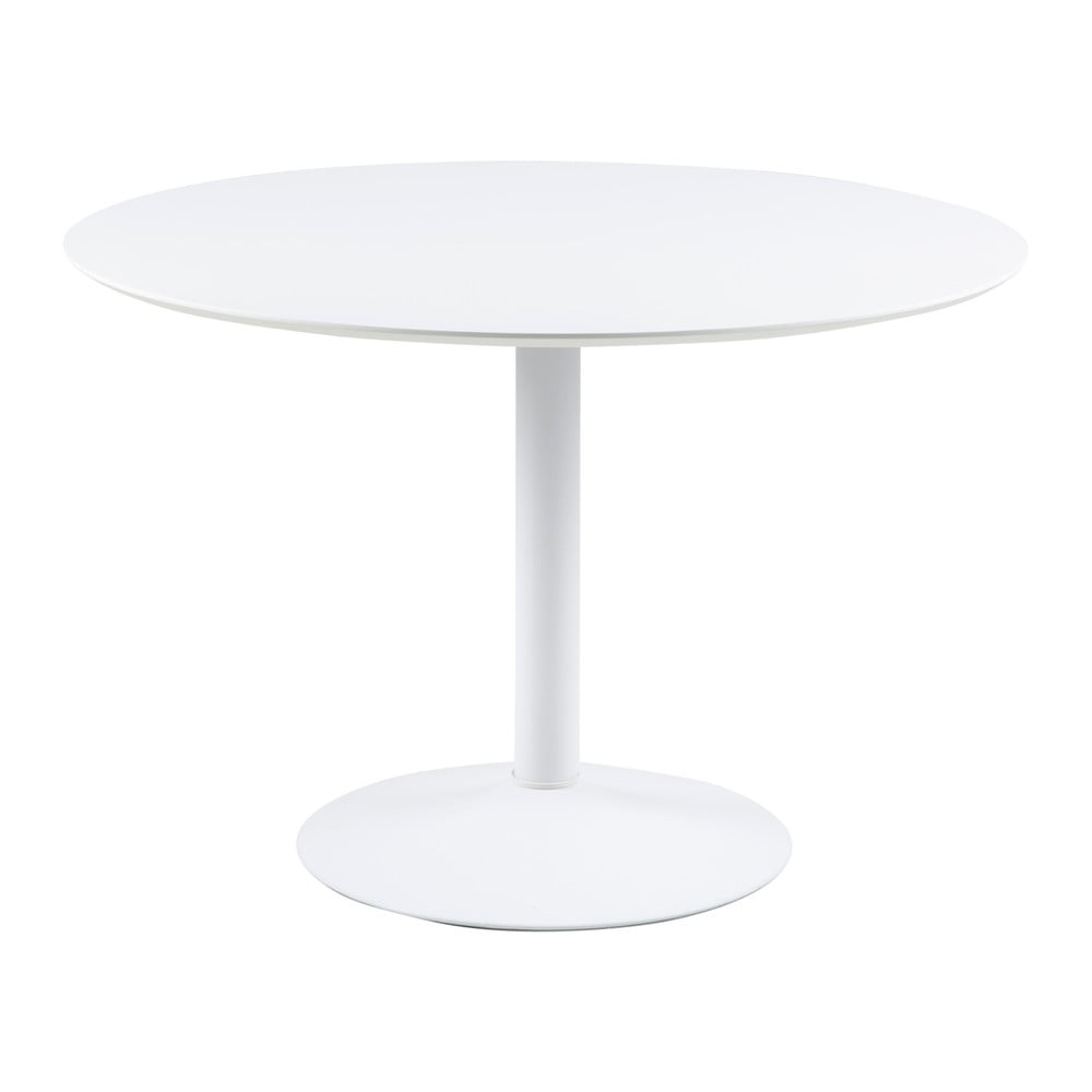 Biely okrúhly jedálenský stôl Actona Ibiza ⌀ 110 cm