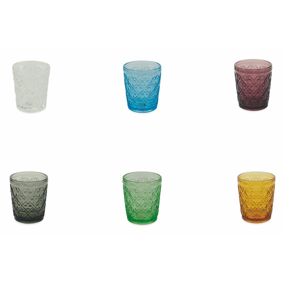 Súprava 6 farebných pohárov Villa dEste Marrakech 240 ml