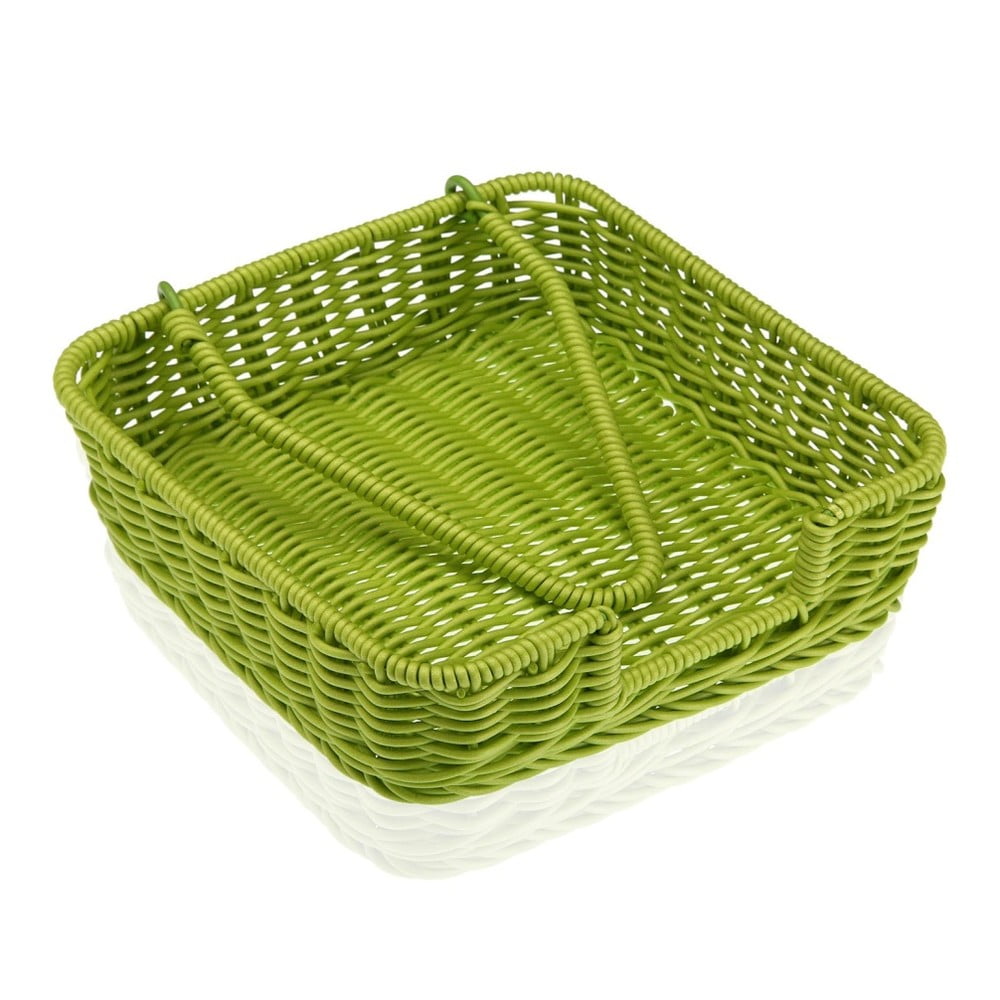 Zelený košík na papierové obrúsky Versa Wonda 20 × 20 cm
