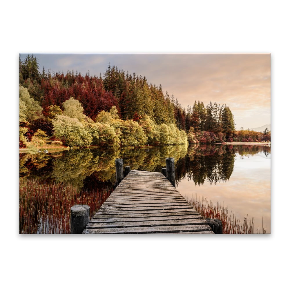 Sklenený obraz Styler Autumn Path 80 x 120 cm