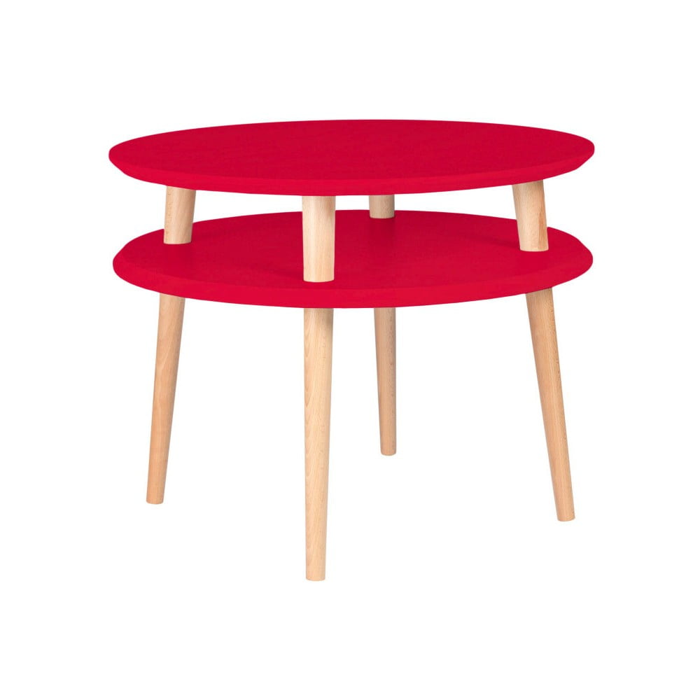 Červený konferenčný stolík Ragaba Ufo ⌀ 57 cm