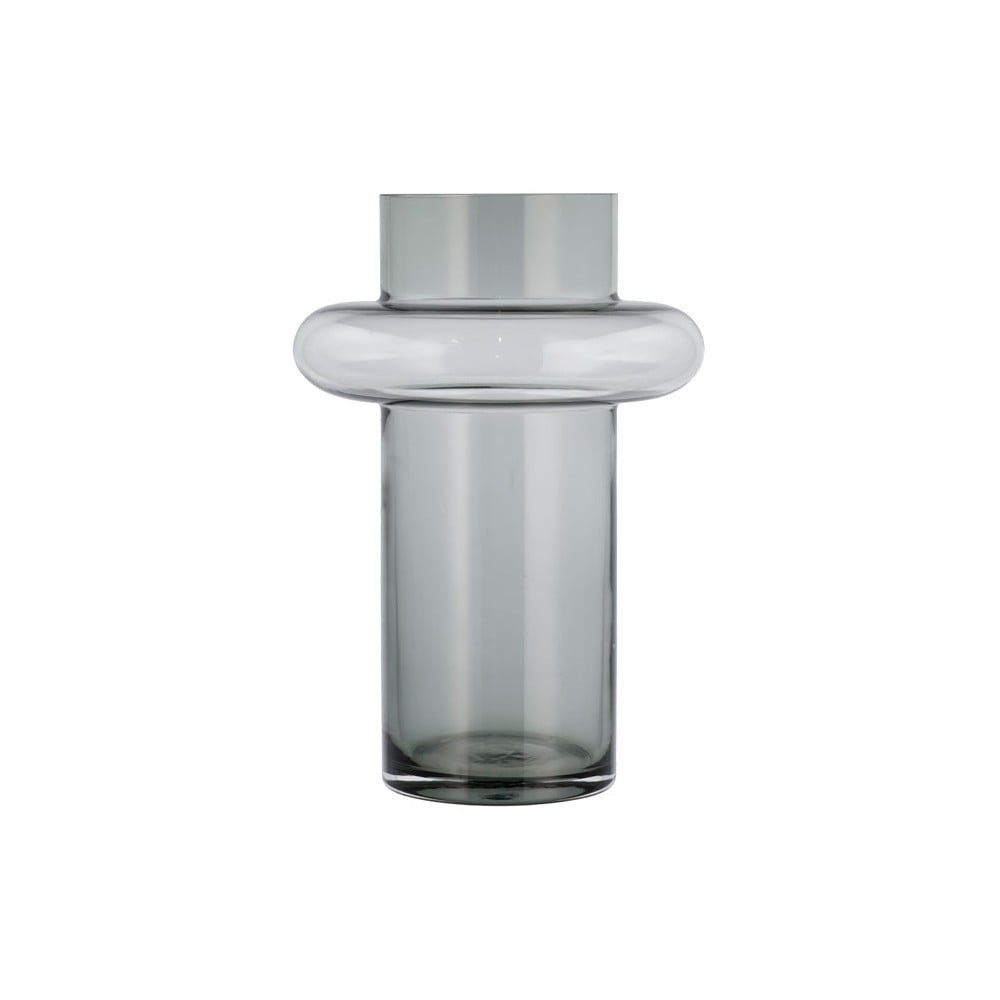 Sivá sklenená váza Lyngby Glas Tube výška 30 cm