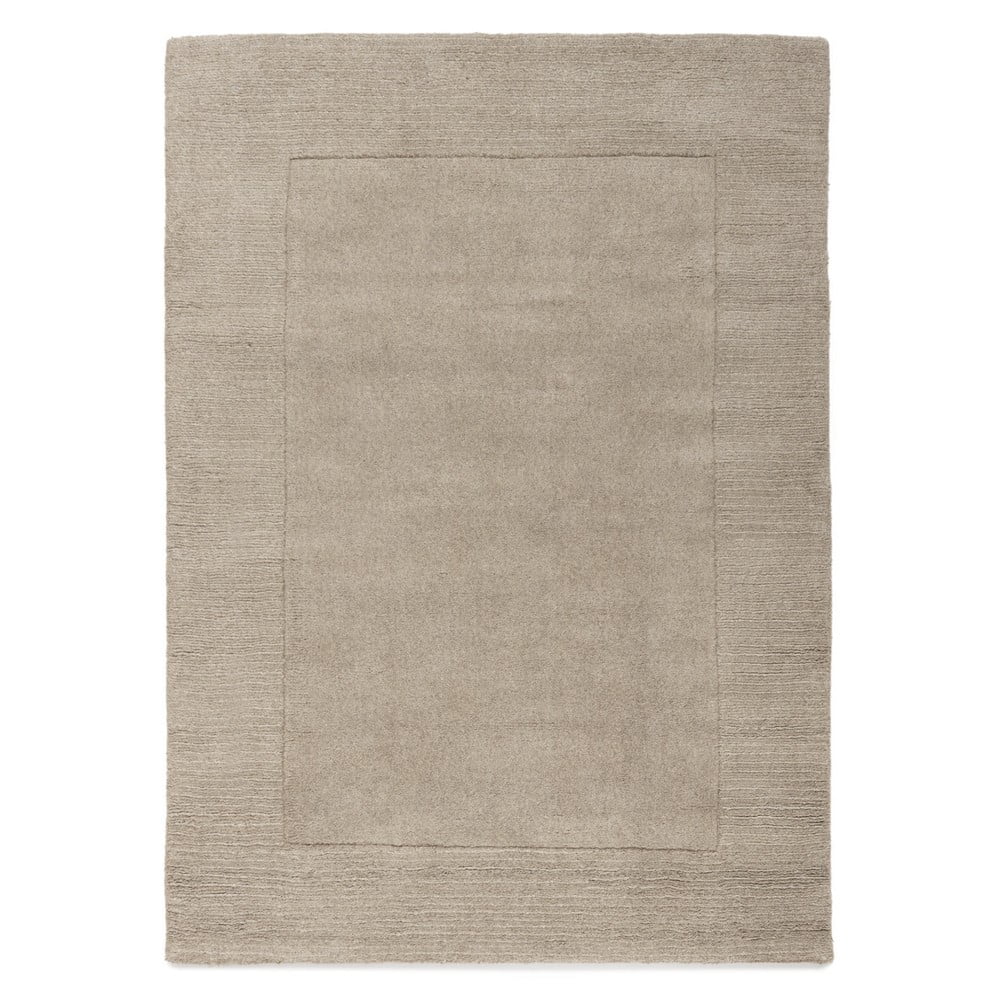 Hnedý vlnený koberec Flair Rugs Siena 80 x 150 cm
