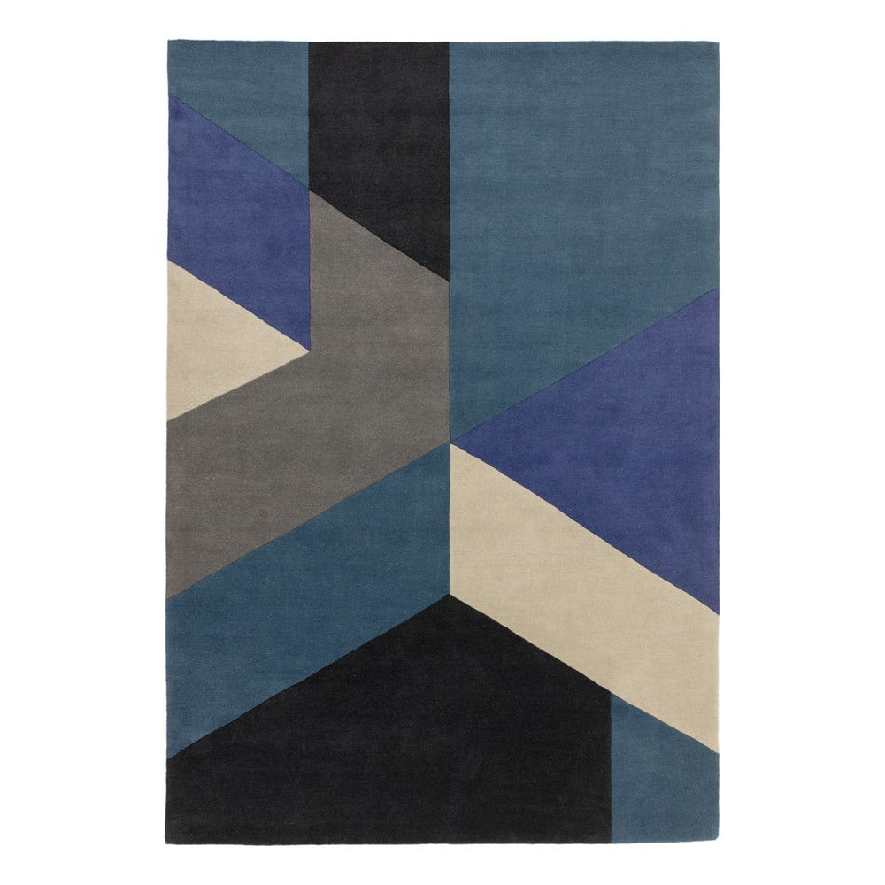 Modrý koberec Asiatic Carpets Big Geo 200 x 290 cm