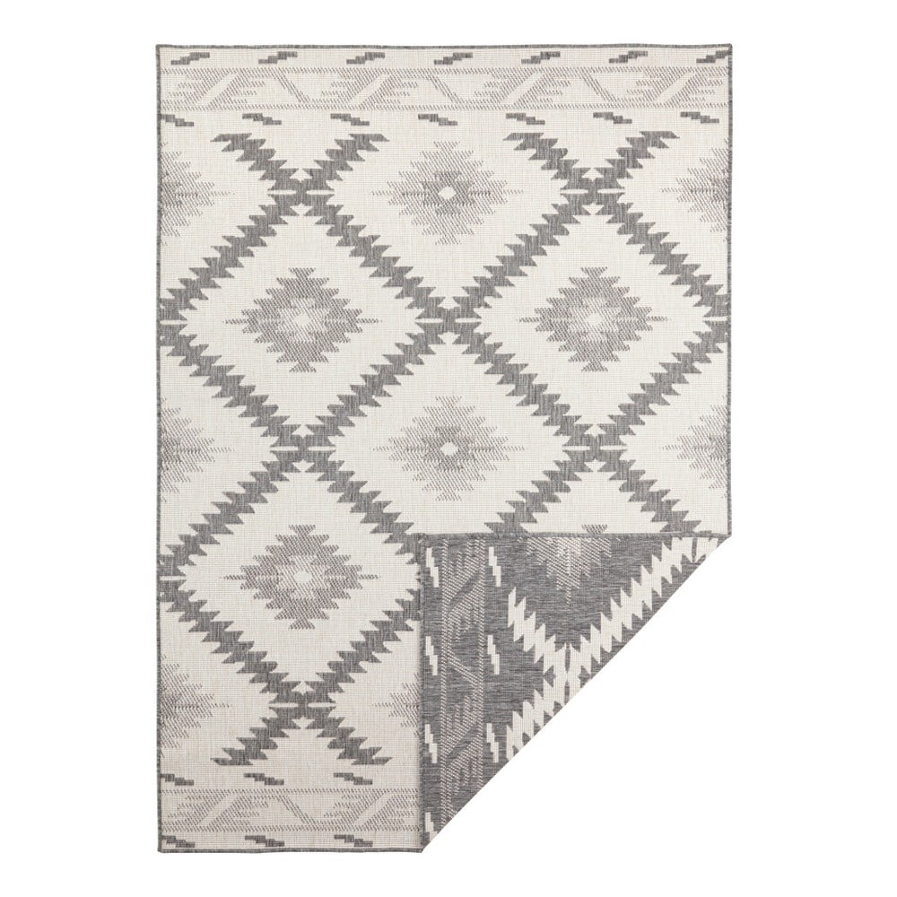 Sivo-krémový vonkajší koberec NORTHRUGS Malibu 230 x 160 cm
