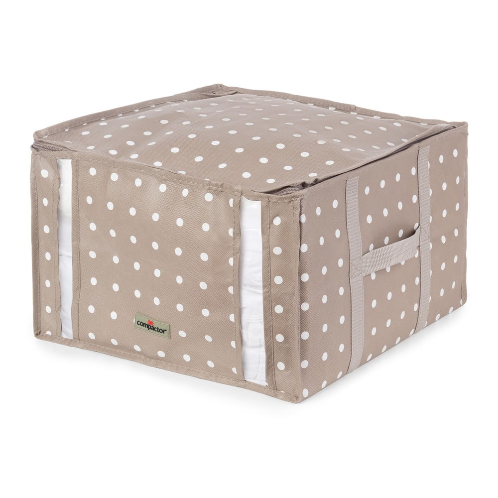 Svetlohnedý úložný box na oblečenie Compactor Rivoli 42 x 40 cm