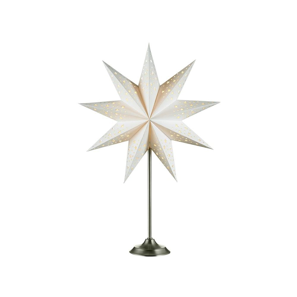 Biela svetelná dekorácia Markslöjd Solvalla výška 64 cm