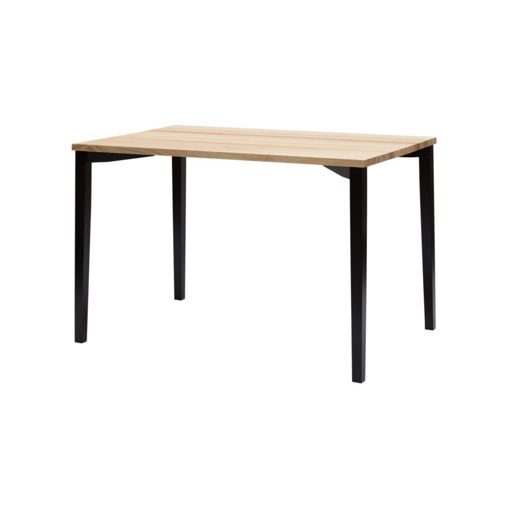 Čierny jedálenský stôl Ragaba TRIVENTI 80 × 120 cm