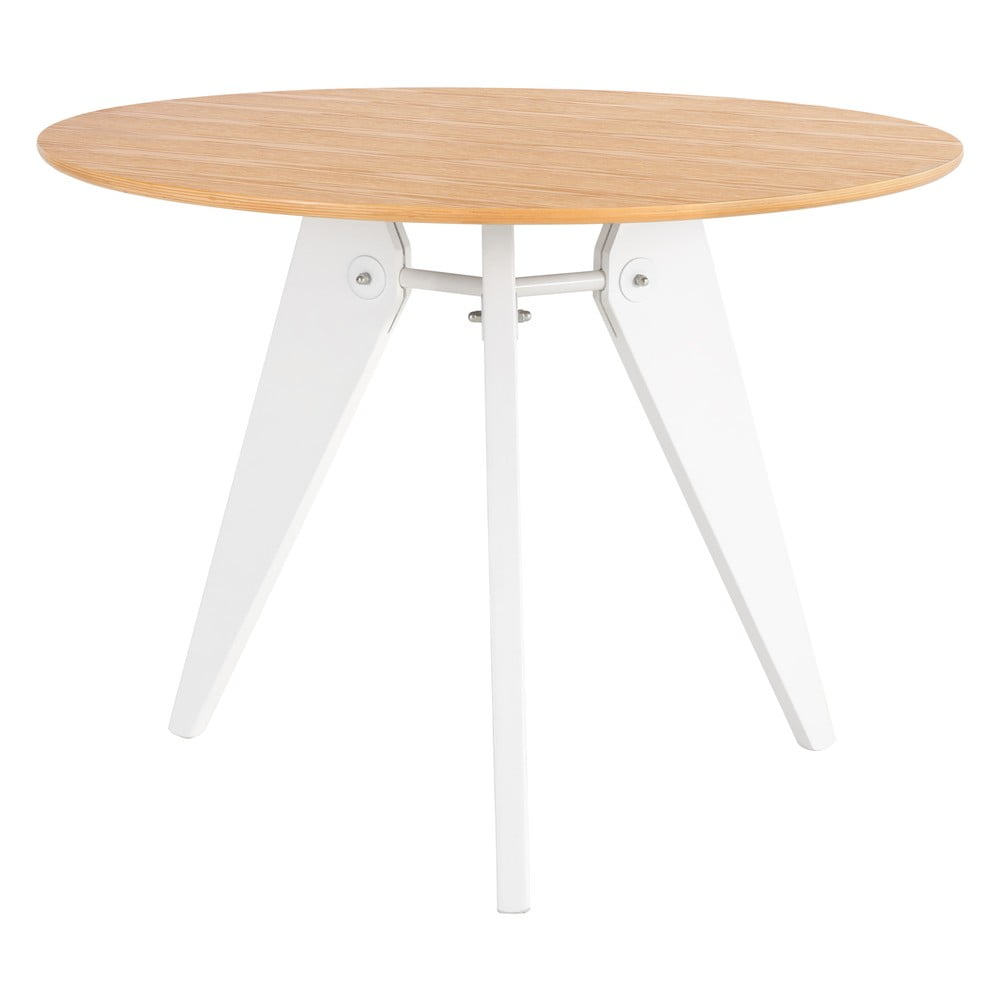 Biely jedálenský stôl sømcasa Renna ⌀ 120 cm