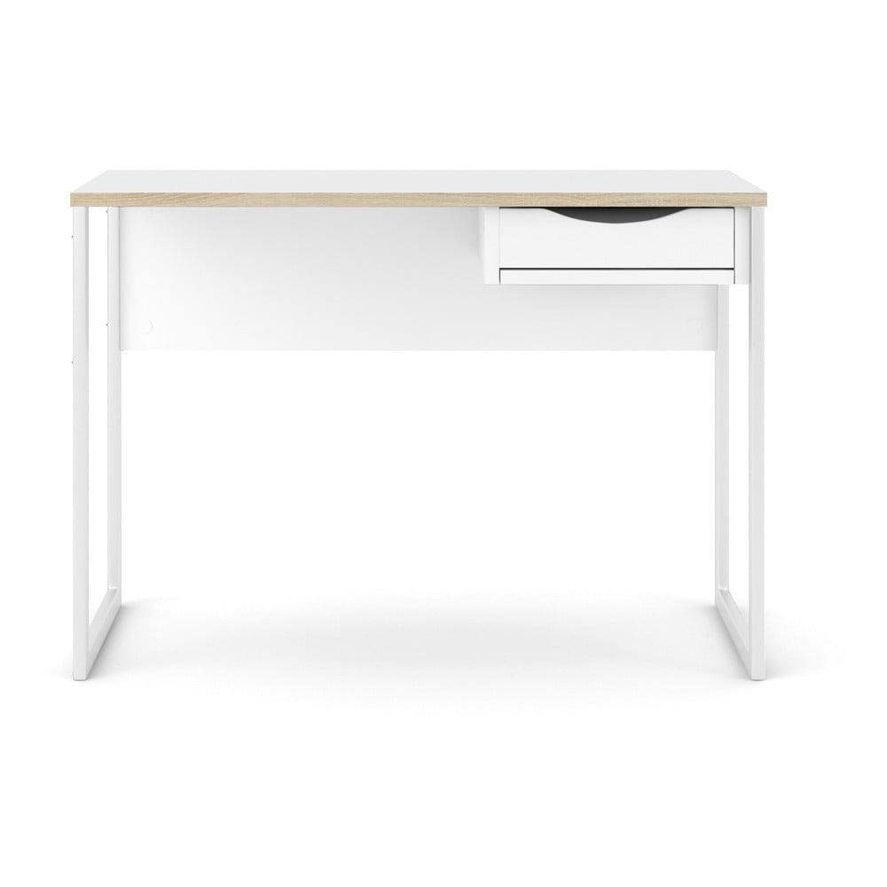 Biely pracovný stôl Tvilum Function Plus 110 x 48 cm