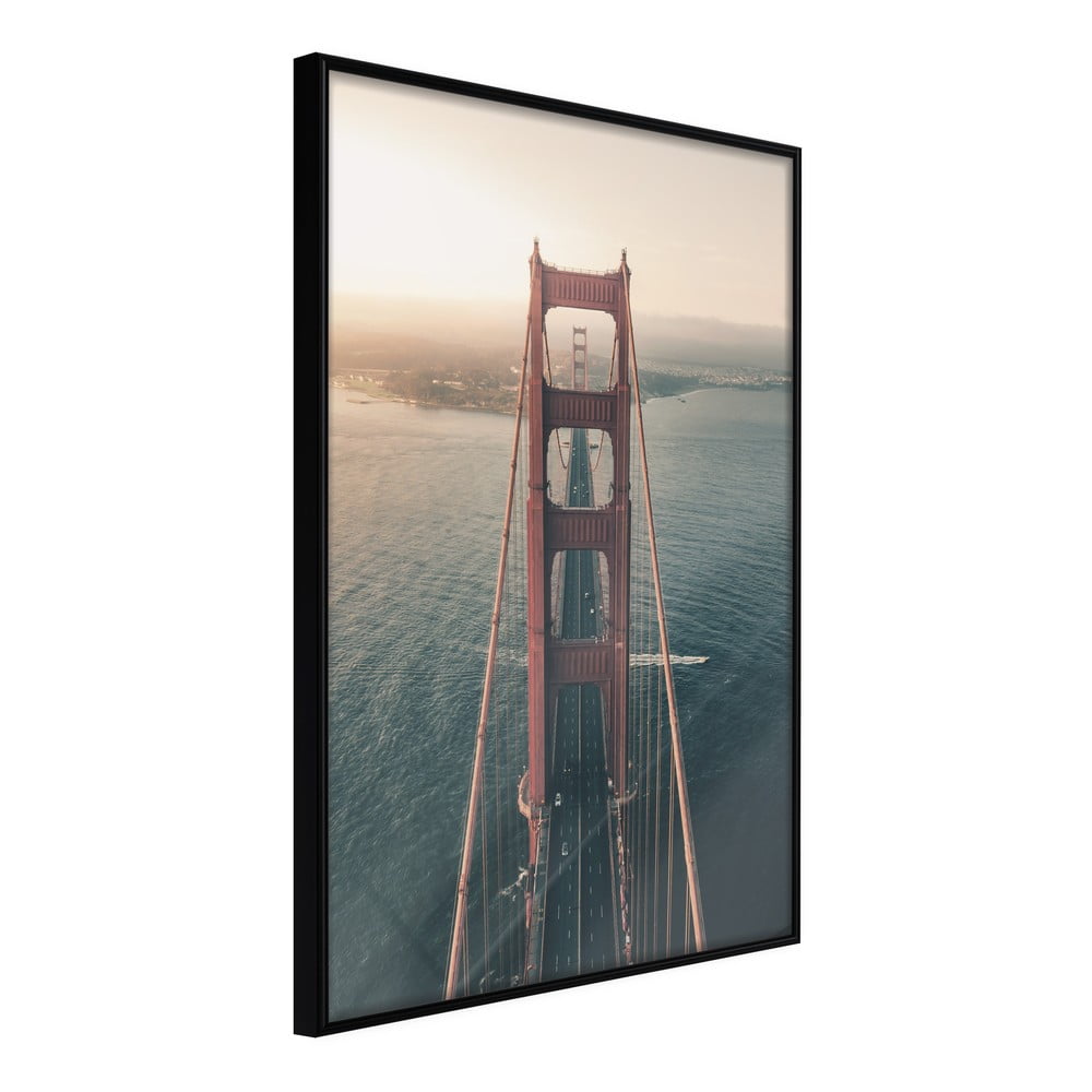 Plagát v ráme Artgeist Bridge in San Francisco I 20 x 30 cm