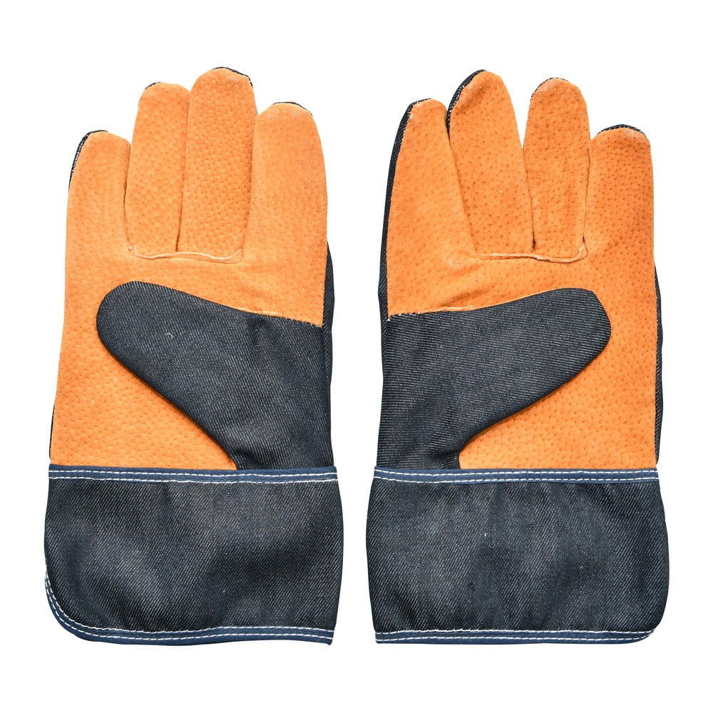 Modro-oranžové záhradnícke rukavice Esschert Design Denim