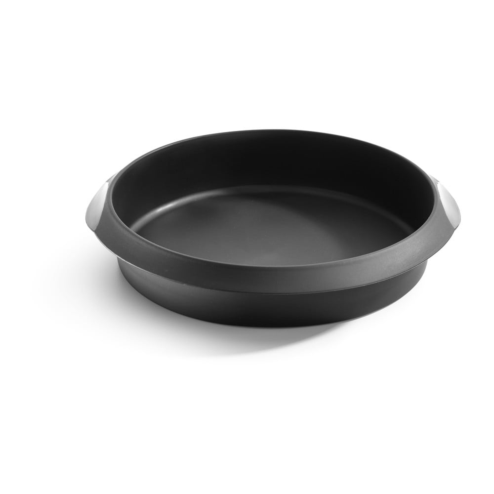 Čierna silikónová forma na pečenie Lékué ⌀ 26 cm
