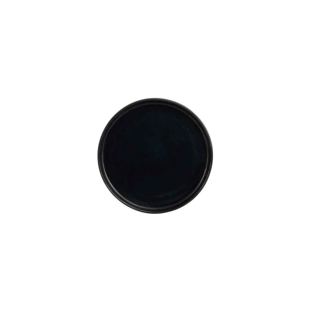 Čierny kameninový malý tanier ÅOOMI Luna ø 20 cm