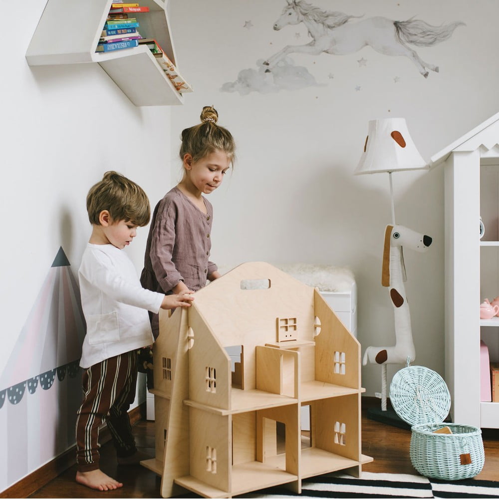 Drevený detský domček pre bábiky Dekornik Doll House