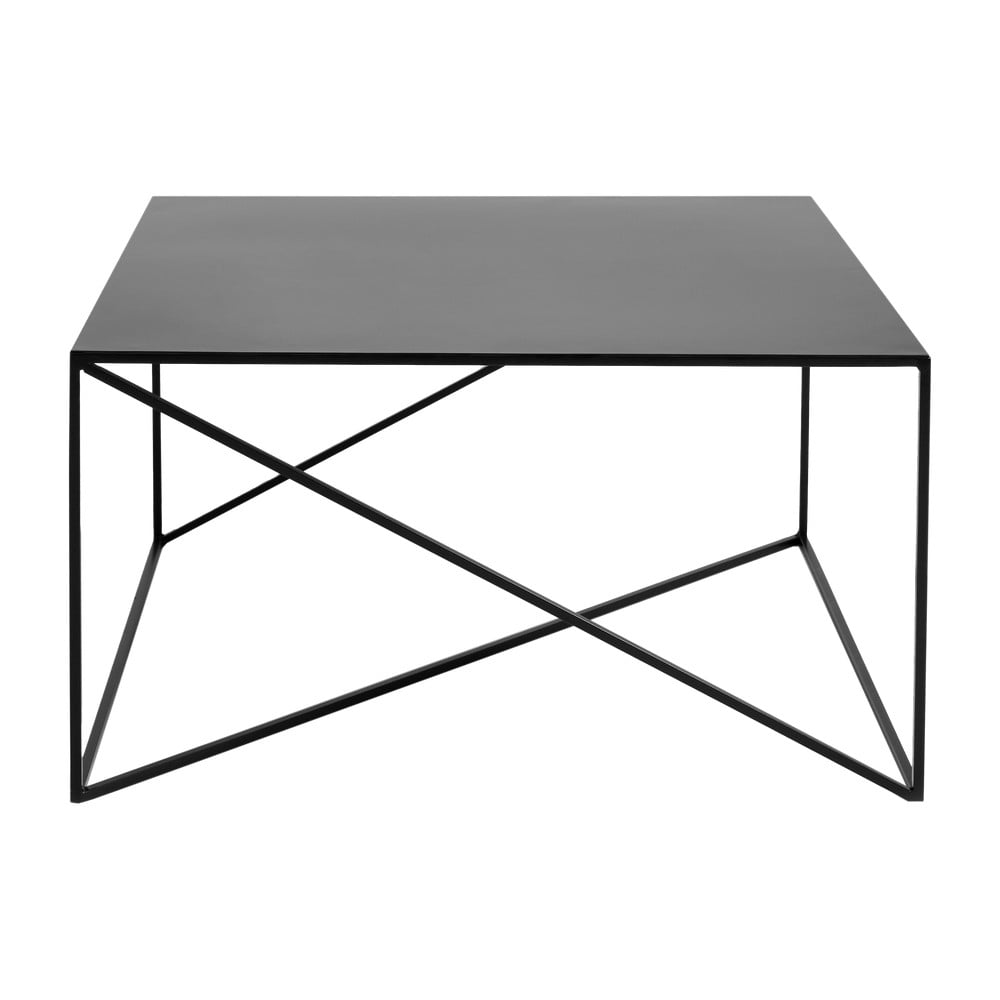 Čierny konferenčný stolík Custom Form Memo 100 × 100 cm