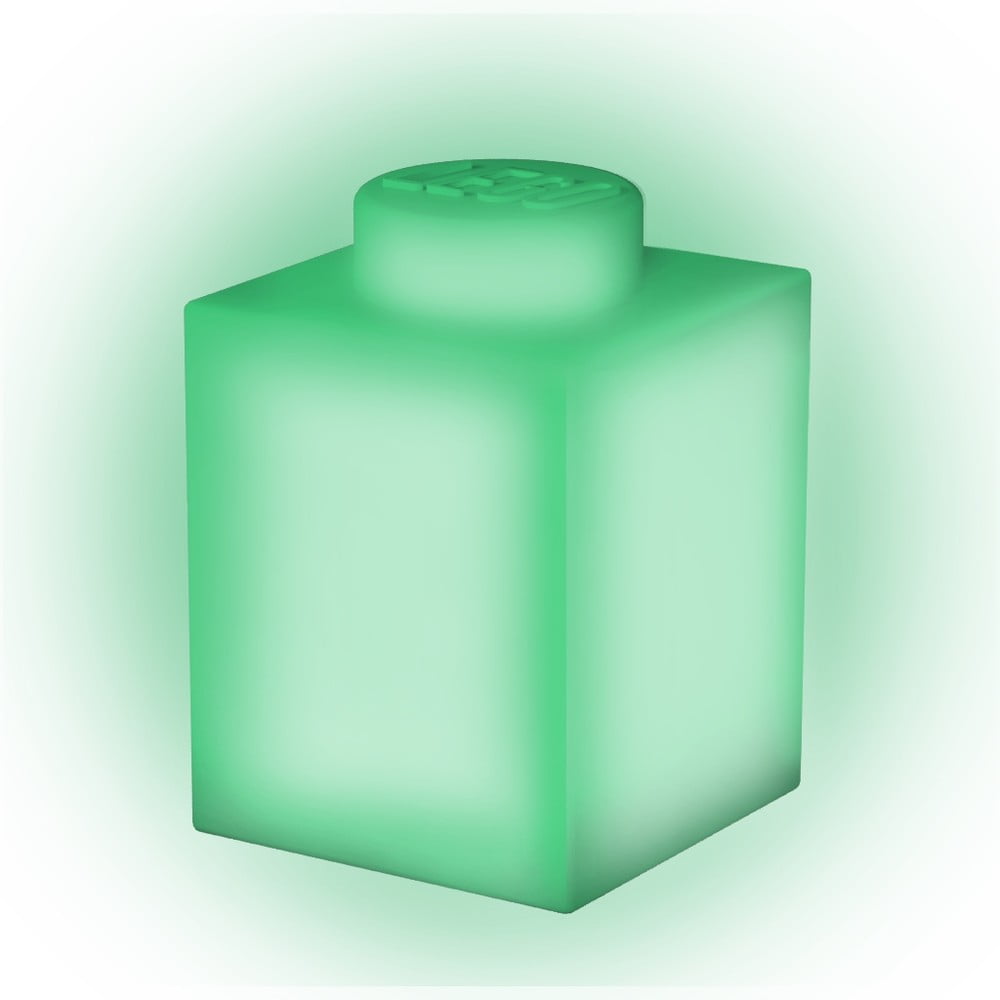 Zelené silikónové nočné svetielko LEGO® Classic Brick