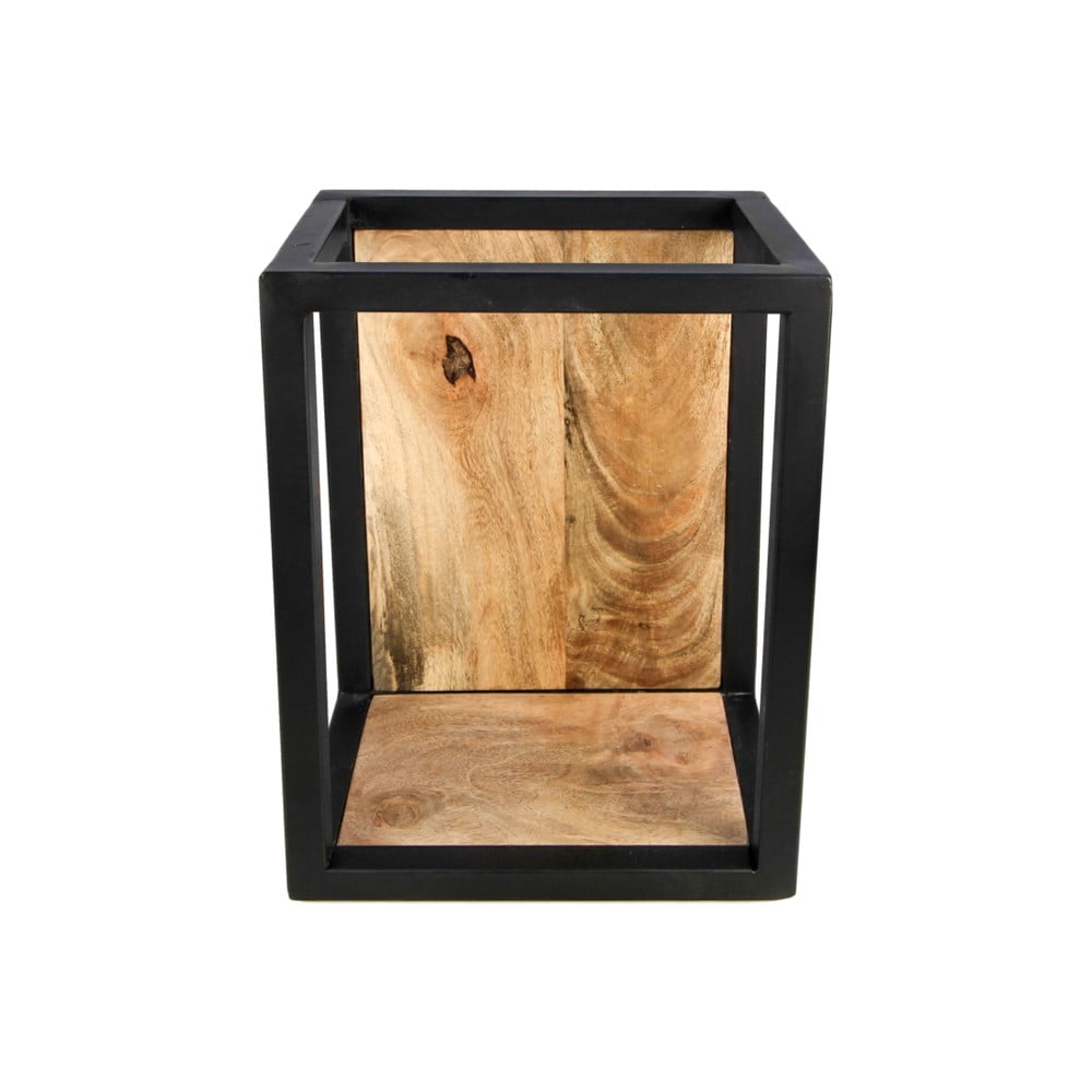 Nástenná polica s detailom z mangového dreva HSM collection Caria 25 × 35 cm