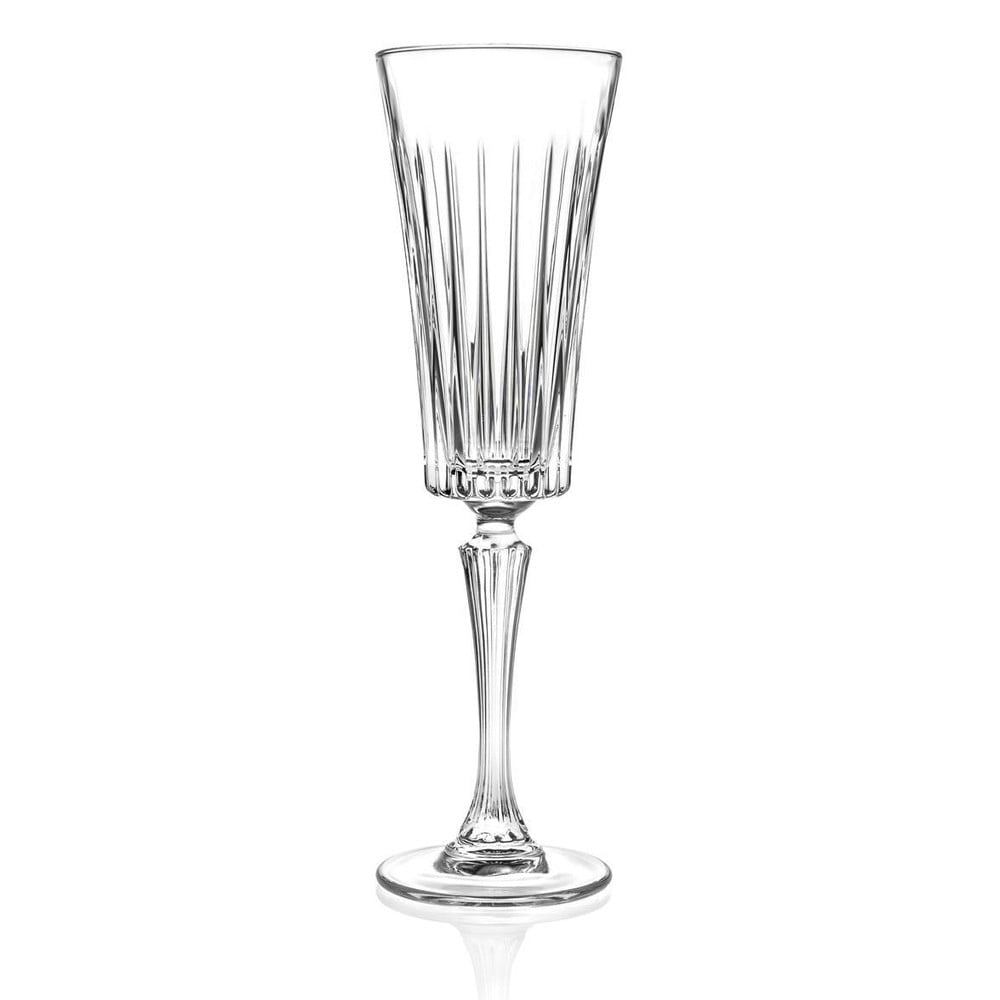 Sada 6 krištáľových pohárov na sekt RCR Cristalleria Italiana Edvige 210 ml