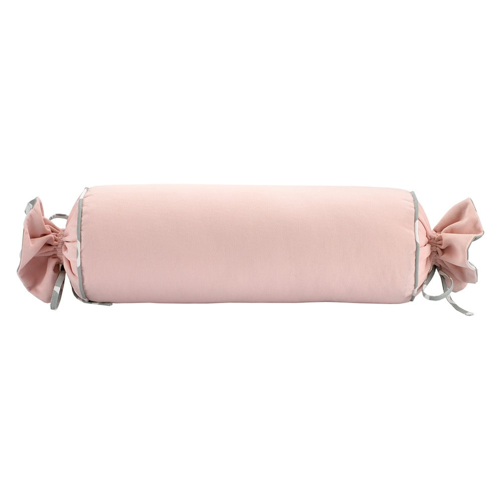 Ružová obliečka na vankúš WeLoveBeds Rose Quarz Candy Ø 20 × 58 cm
