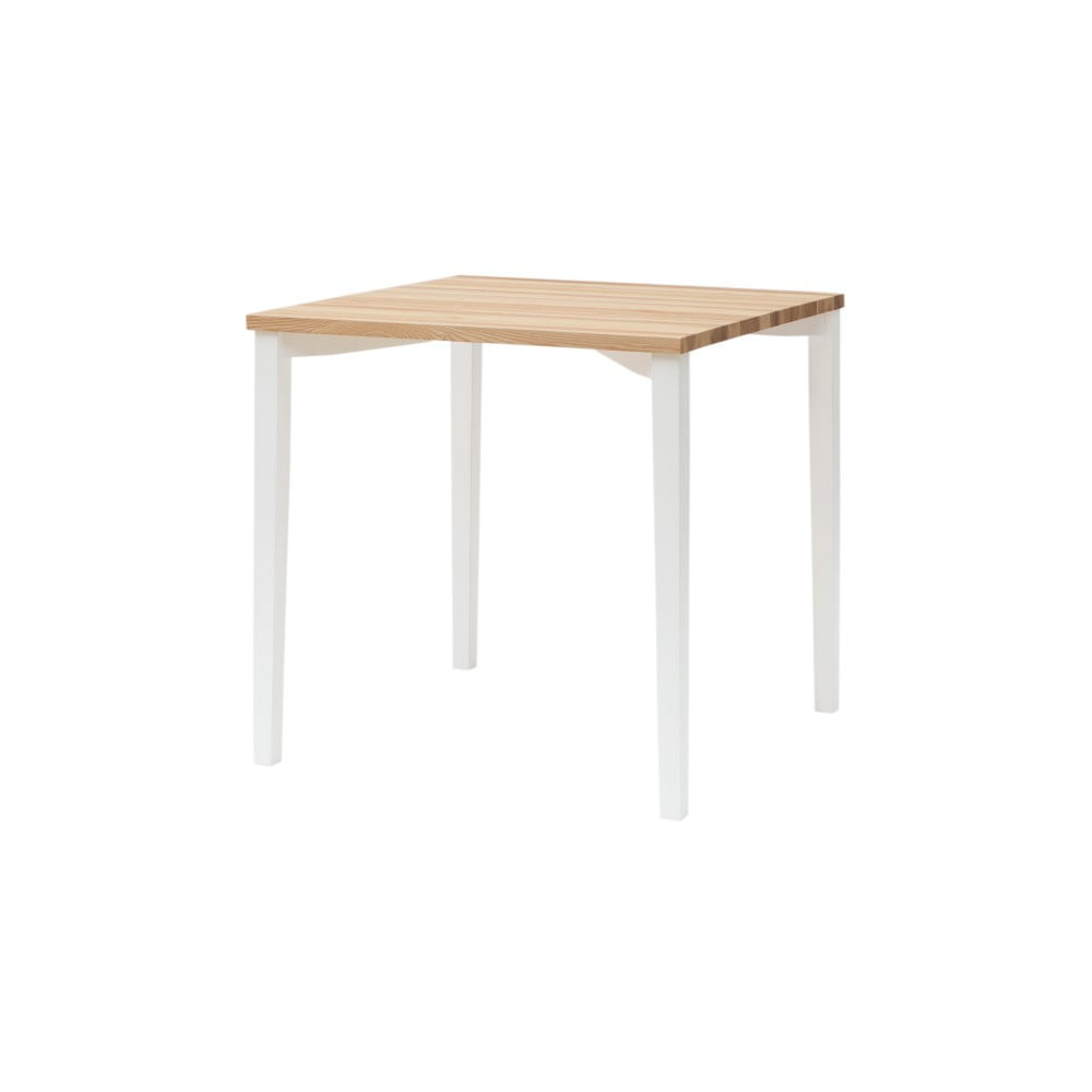 Biely jedálenský stôl Ragaba TRIVENTI 80 × 80 cm