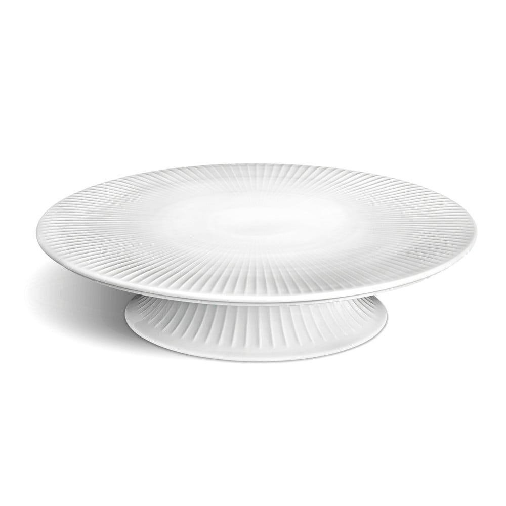 Biely porcelánový podnos na tortu Kähler Design Hammershoi Cake Dish ⌀ 30 cm